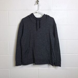 Champion elite Women's Pullover Hoodie Black Marled Striped Long Sleeve